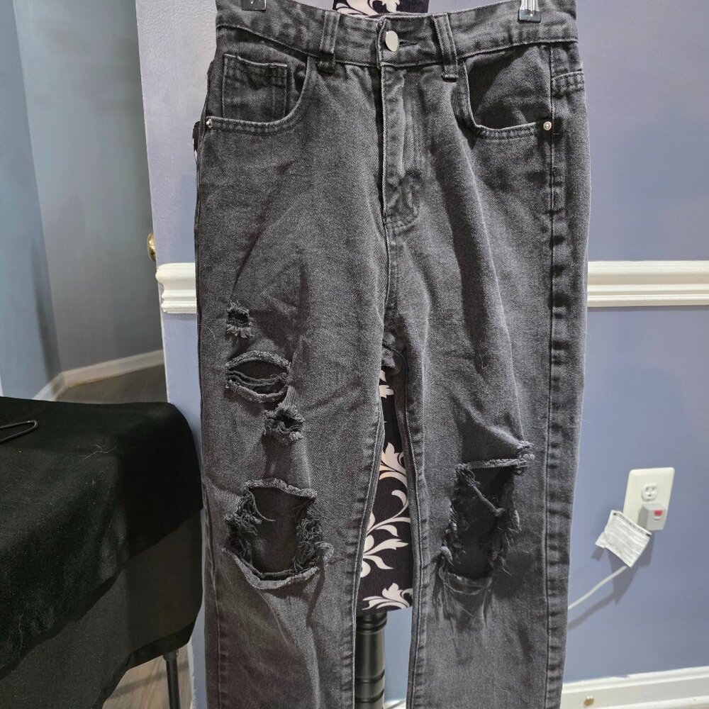 Black Ripped Jeans